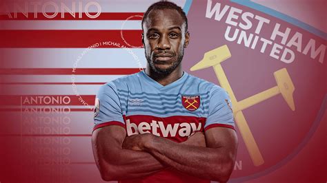 Download Michail Antonio West Ham Logo Wallpaper