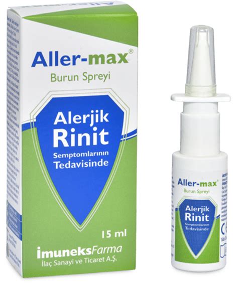 Aller Max Burun Spreyi Alerjik Rinit Tedavisinde Muneks Farma