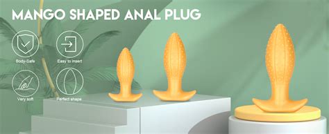Amazon Super Large Butt Plug Anal Toy Big Anal Plug Mango Shape Anal Dildo With
