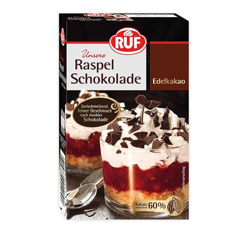 Ruf Raspelschokolade Edelkakao Hauchd Nne Geraspelte Schokolade