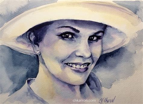 Watercolor Portrait By Christine Karron X Watch Video Https