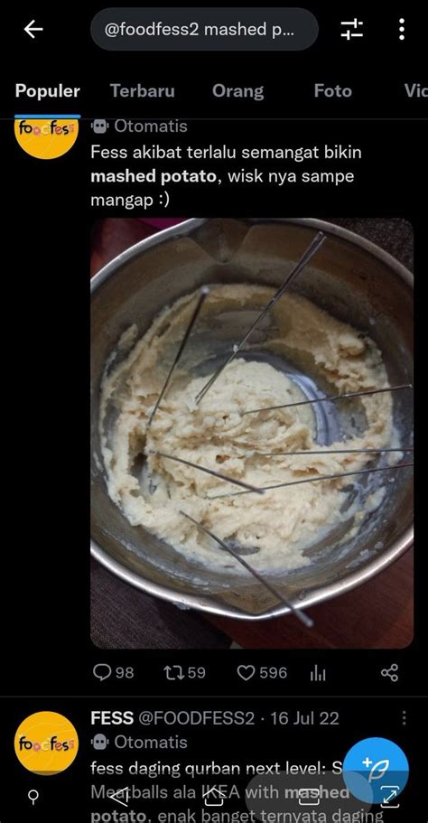 Fess On Twitter Mashed Potato Dibuat Makan Sama Nasi Enak Ga Sih