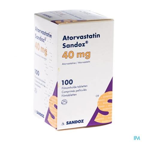 Atorvastatin Mg Sandoz Filmomh Tabl Fl Hdpe Apotheek Vanderhaegen