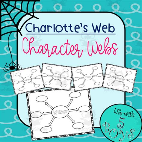 Charlottes Web Activity Character Webs By Teach Simple