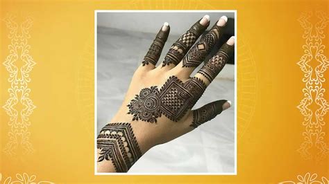 Simple And Stunning Bail Mehndi Designs For Front And Back Hand ...