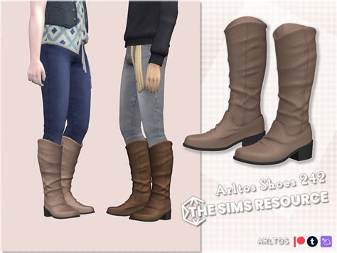 The Sims Resource Leather Boots Male