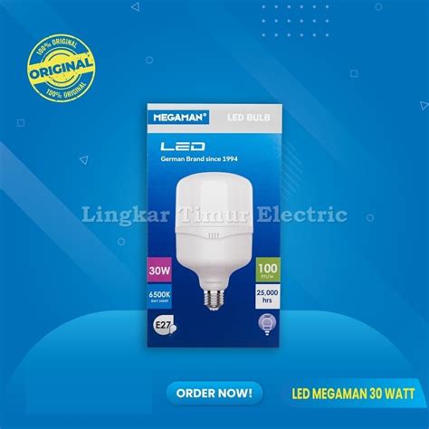 Jual Lampu Led Megaman T Bulb Ytt100z1 30watt 6500k Warna Putih