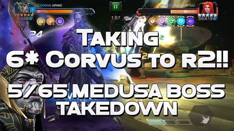 6 Corvus To Rank 2 And 565 Medusa Boss Takedown Marvel Contest Of Champions Youtube