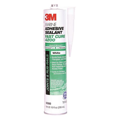 3M 06560 4200 Fast Cure Polyurethane/Adhesive Sealant, White | Boatplicity