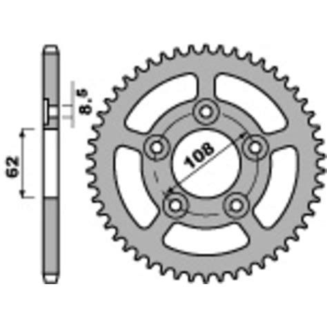 Couronne Pbr Dents Acier Standard Pas Type