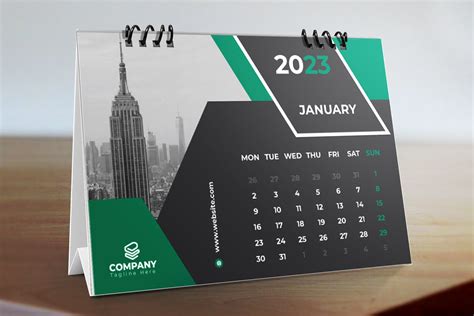 Desk Calendar 2023 By Pixelpick On Creativemarket Table Calendar