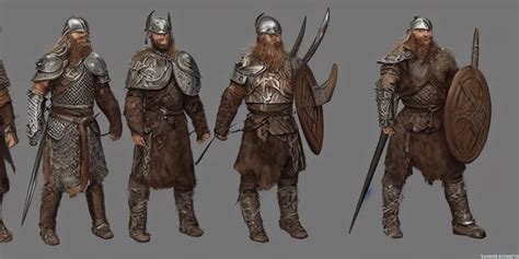 Three Different Views Of A Viking In Armour Concept Stable Diffusion