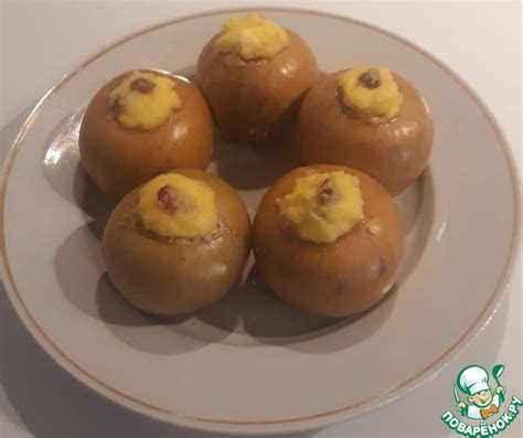Запеченные яблоки с творогом – кулинарный рецепт