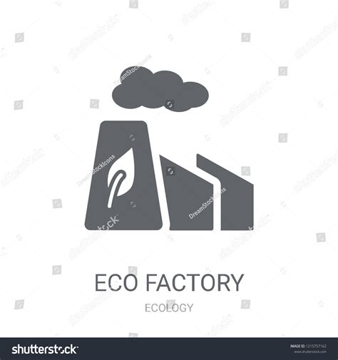Eco Factory Icon Trendy Eco Factory Stock Vector Royalty Free