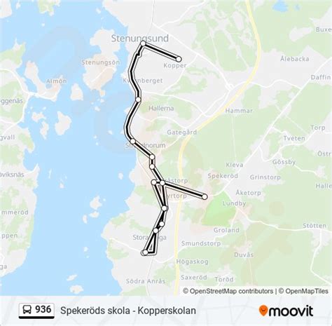 936 Rutt Tidtabeller Hållplatser Kartor Kopperskolan Uppdaterat