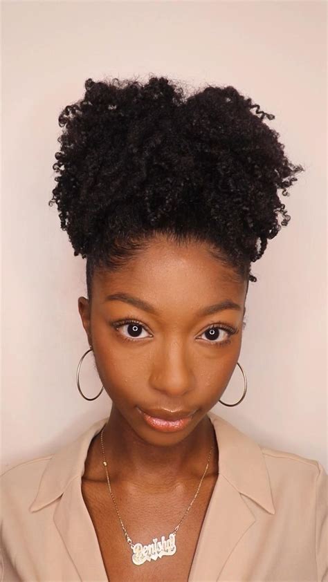 How To Add Volume To High Puff Natural Hairstyle Easy Hack For