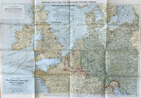 Rand Mcnally War Map Of The North Sea And English Channel The Book