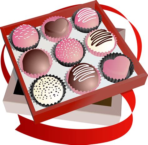 Chocolate Box Art Candy Valentines Day Clip Art Png 600x473px Clip