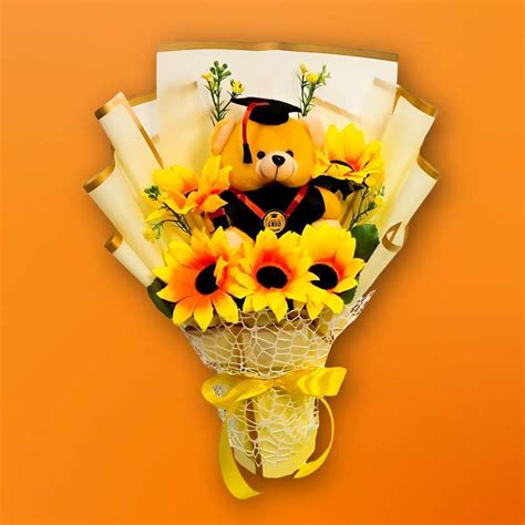 Jual Bouquet Buket Wisuda Boneka Wisuda Bunga Matahari Kado Wisuda