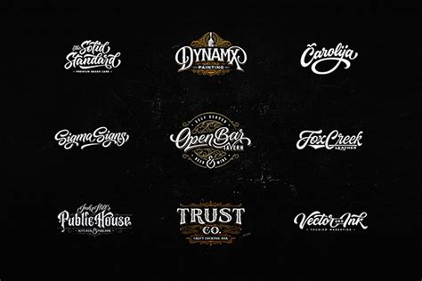 Lettering Logo Design, Vol. 12 on Behance