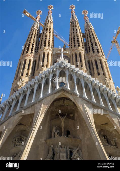 La Sagrada Familia Passion Facade Hi Res Stock Photography And Images