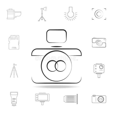 Logo Camera Icon Detailed Set Of Photo Camera Icons Premium Graphic