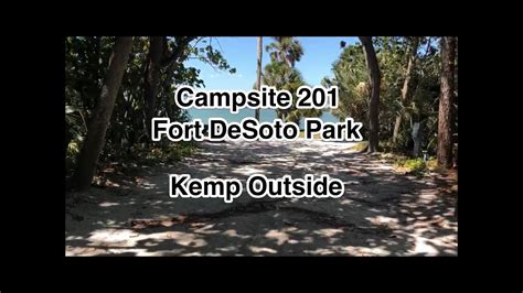 Fort Desoto Park Campsite 201 Coastal Camping In Florida Campsite