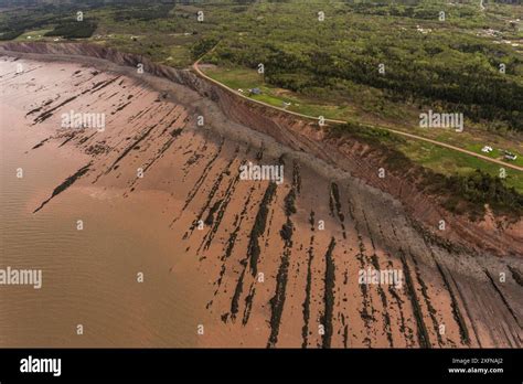 Aerial View Of The Joggins Fossil Cliffs Unesco World Heritage Site