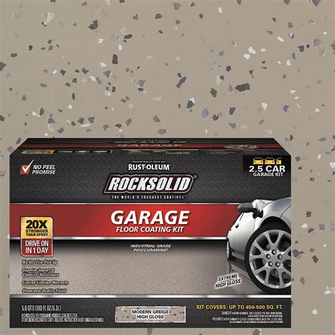 Rust Oleum Rocksolid Oz Modern Greige Polycuramine Car Garage