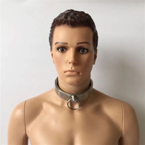 Stainless Steel Locking Slave Collar Fetish Sex Adult Collars Bondage