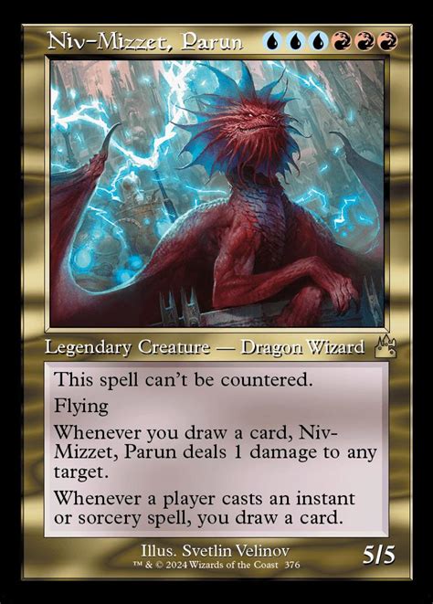 Niv Mizzet Parun Ravnica Remastered Variants Foil Card Kingdom