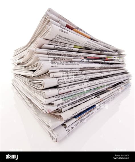 Piles Of Newspaper Stock Photo Alamy