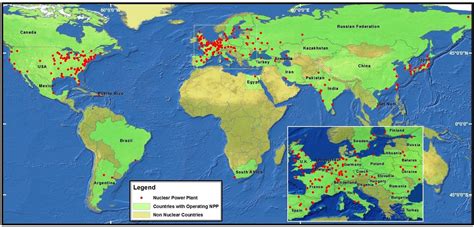 Map Of Nuclear Power Plants In The World