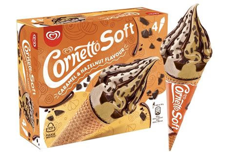 Cornetto Soft Caramel And Hazelnut Flavour