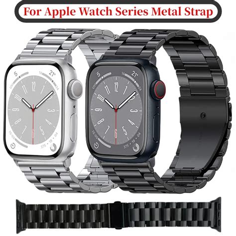 Correa De Metal Para Apple Watch Pulsera De Acero Inoxidable Para