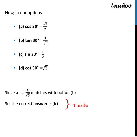 Class Mcq If X Tan Cos Sin Cot Then X