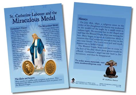 St Catherine Laboure And The Miraculous Medal Faith Explained Card