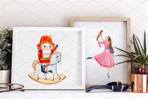 Nutcracker Watercolor Set 600DPI MasterBundles