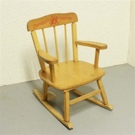 Vintage Rocking Chair Kids Childs Cass Toys Music Box