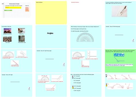 Maths GCSE Geometry ActivInspire Lessons Protractor Compass Loci