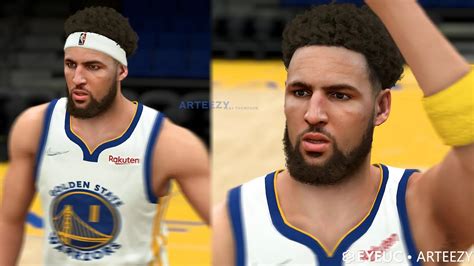 NBA 2K22 Klay Thompson Cyberface and Hair Update by Arteezy