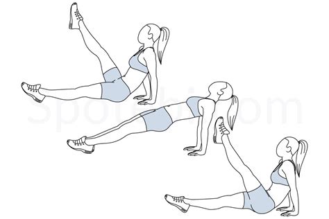 Reverse Plank Leg Raises Illustrated Exercise Guide