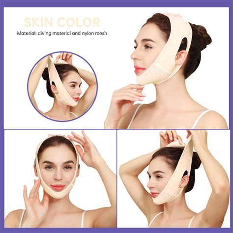 Bgzleu Elastic Face Slimming Bandage V Line Face Shaper Women Chin