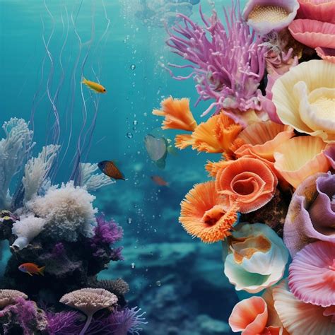 Premium AI Image Vibrant And Captivating Underwater Fantasy Moodboard