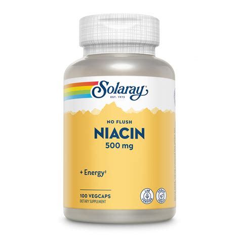 NIACIN VIT B3 500 MG 100 CAP SOLARAY