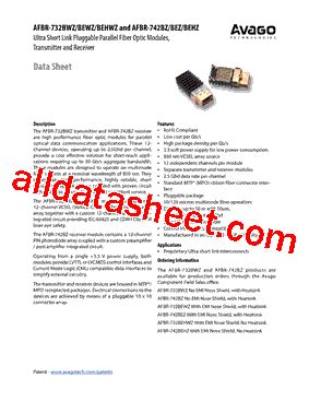 Afbr Bz Datasheet Pdf Broadcom Corporation