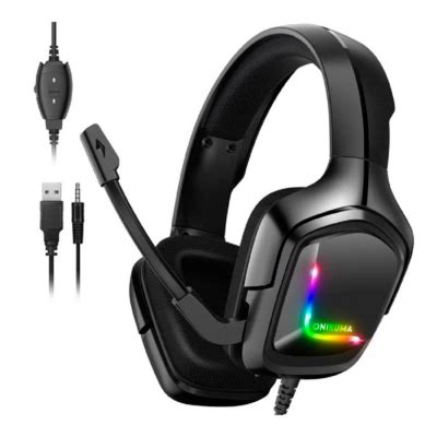 Onikuma Audifonos Gamer Onikuma K Black Falabella