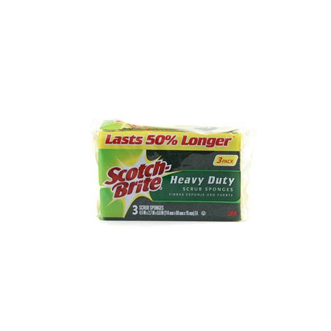 Buy Scotch Brite Heavy Duty Scrub Sponge Hd 3 45 In X 27 In X6 In 3