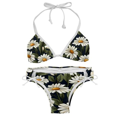 Daisy Swimming Suit Bikini Set Bikinis Detachable Sponge Adjustable