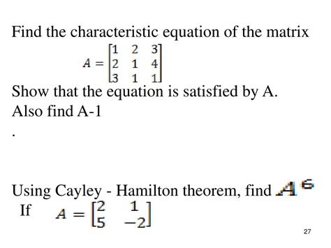 Ppt Solution Of Linear Systems Of Equations Consistency Rank